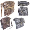 LE062-BROWN LEOPARD VEGAN LEATHER CROSSBODY BAG